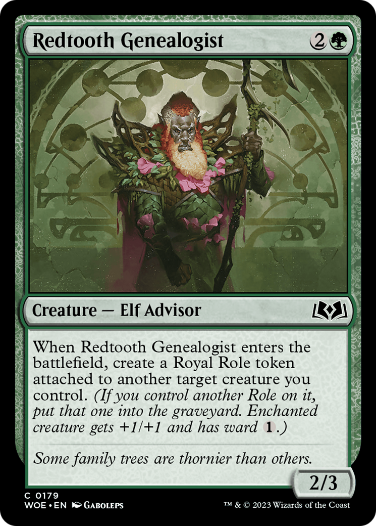 Redtooth Genealogist (WOE-179) [Wilds of Eldraine]