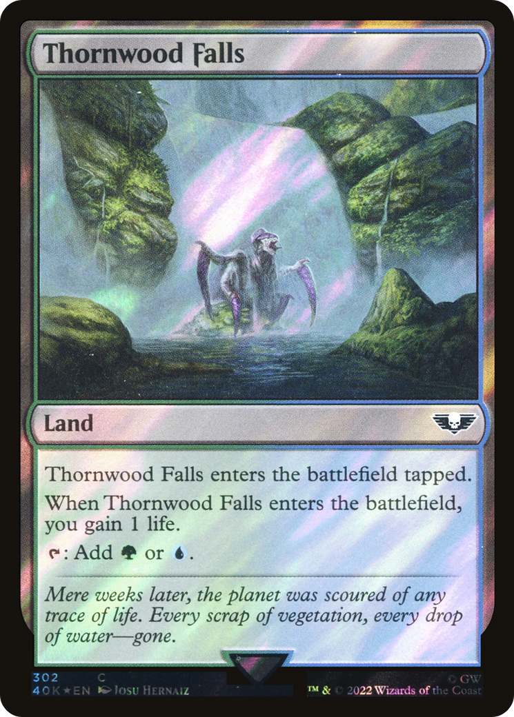 Thornwood Falls (Surge Foil) (40K-302) [Warhammer 40,000 Commander] Foil
