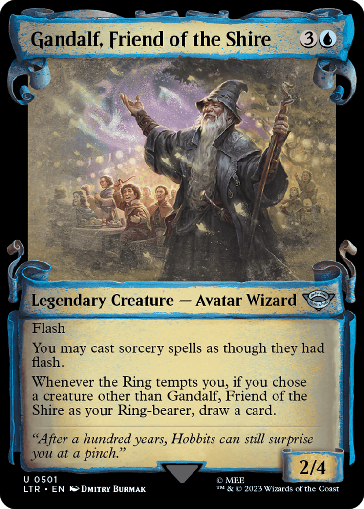 Gandalf, Friend of the Shire (LTR-501) [The Lord of the Rings: Tales of Middle-earth]: (Showcase) Foil