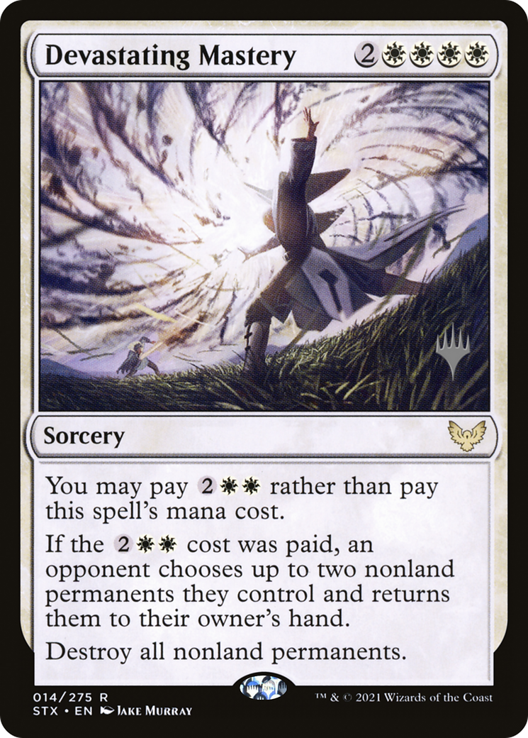 Devastating Mastery (PPSTX-14P) [Strixhaven: School of Mages Promos] Foil