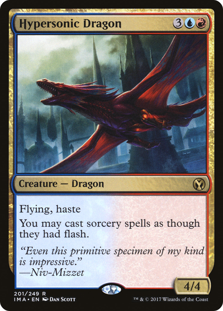 Hypersonic Dragon (IMA-201) [Iconic Masters] Foil
