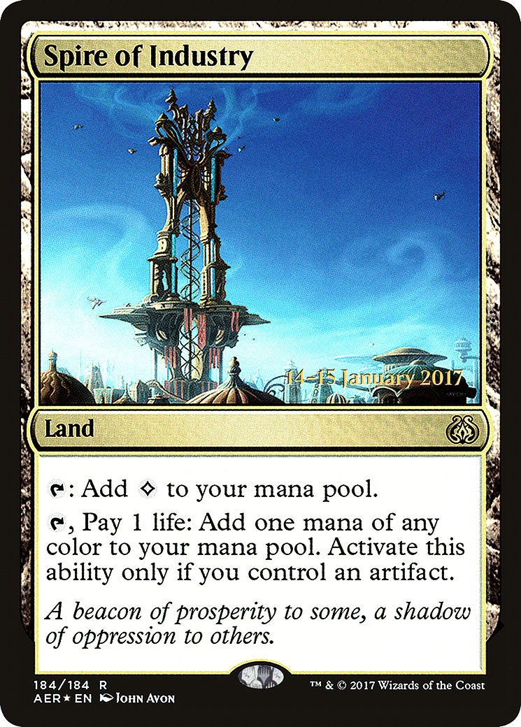 Spire of Industry (PRE-184S) [Aether Revolt Promos] Foil
