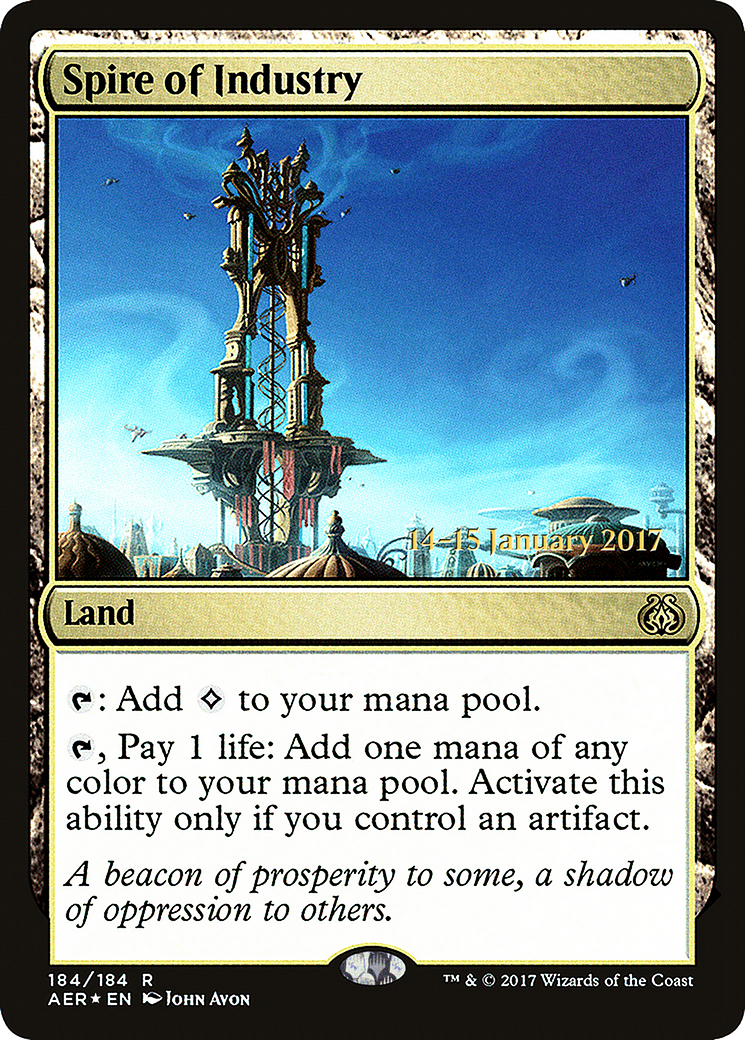 Spire of Industry (PRE-184S) [Aether Revolt Promos] Foil