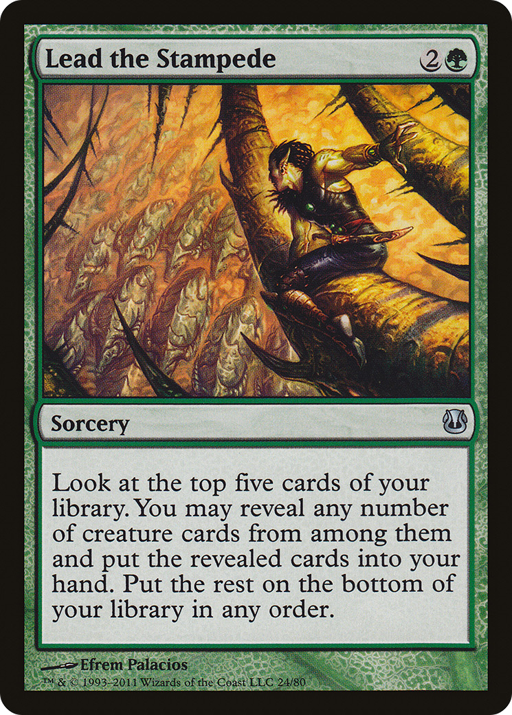 Lead the Stampede (DDH-024) [Duel Decks: Ajani vs. Nicol Bolas]