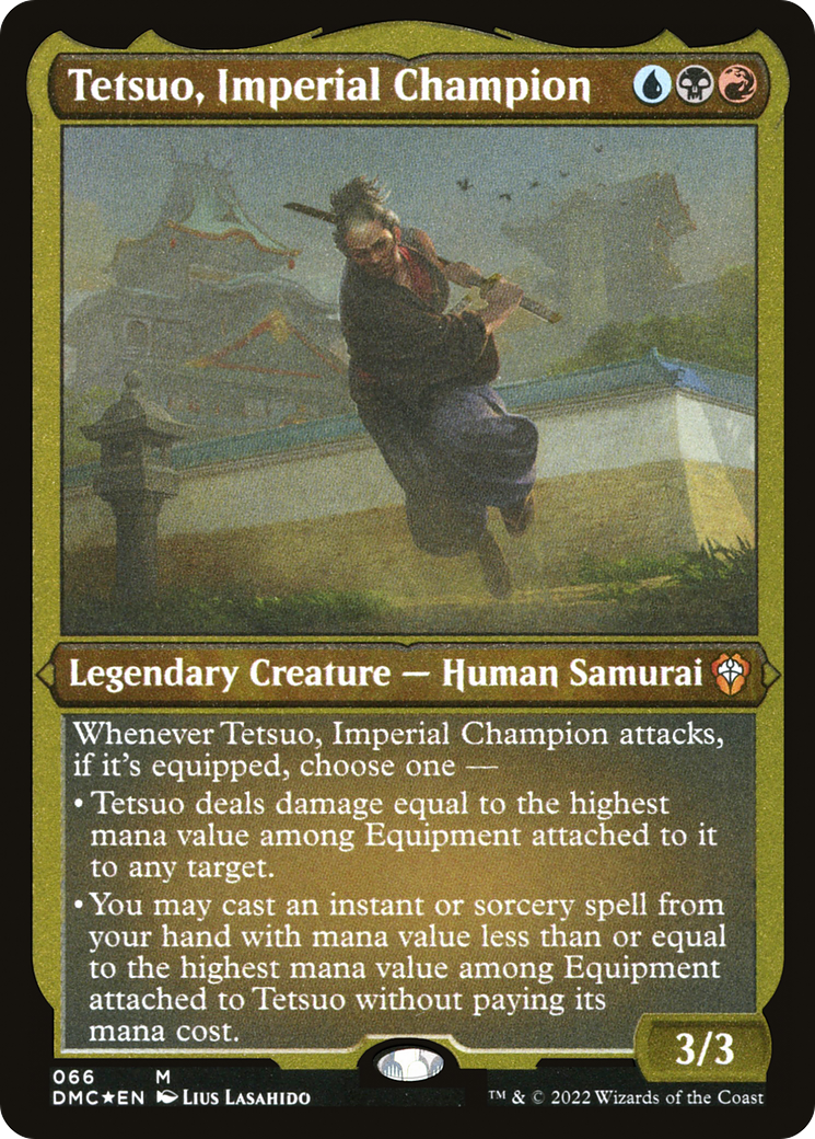 Tetsuo, Imperial Champion (Foil Etched) (DMC-066) [Dominaria United Commander] Foil