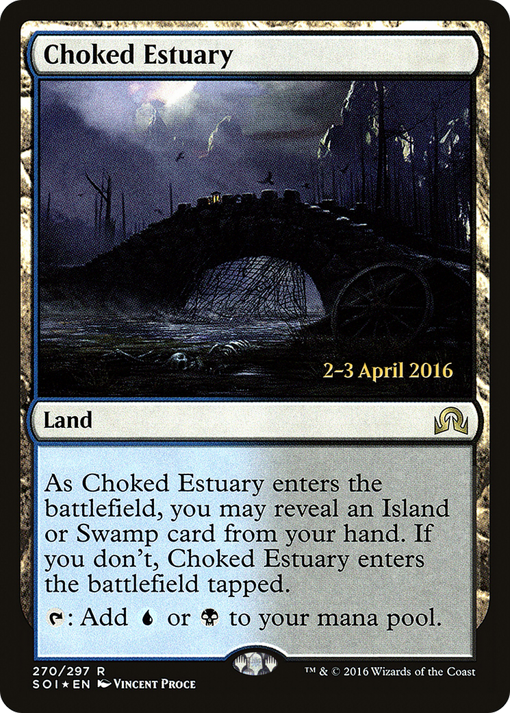 Choked Estuary (PRE-270S) [Shadows over Innistrad Promos] Foil