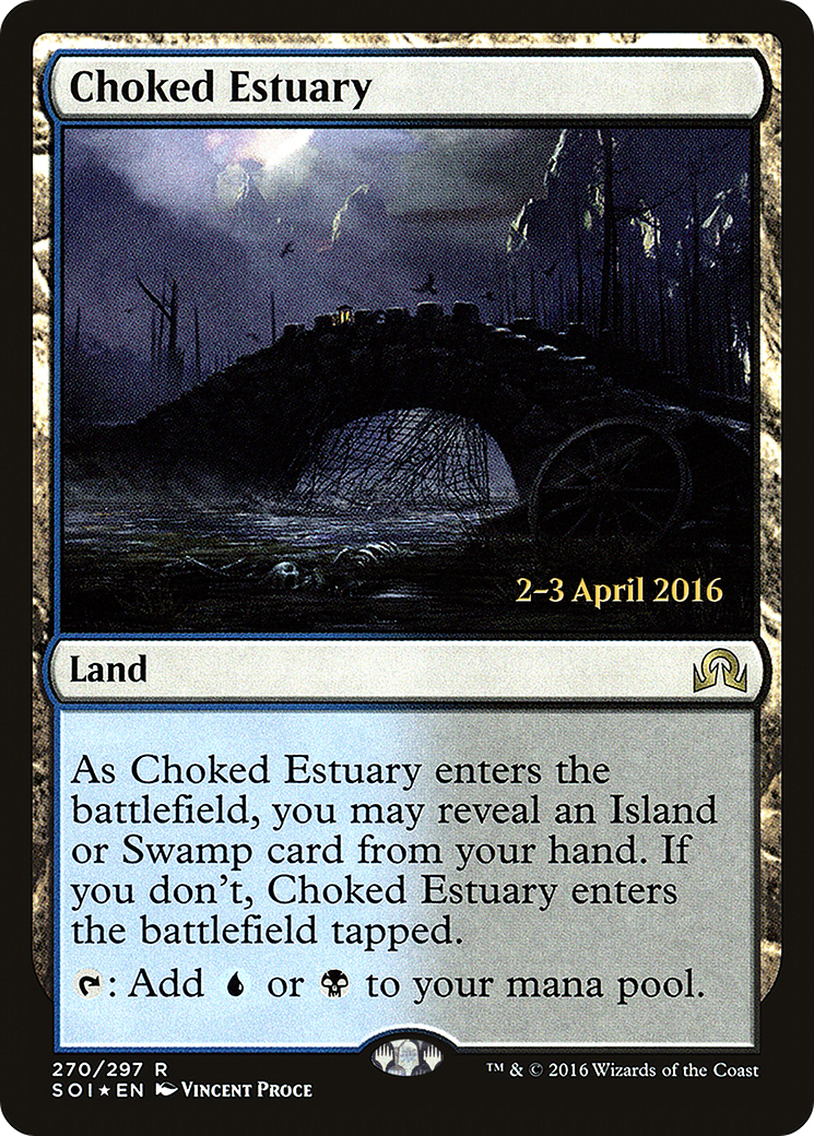 Choked Estuary (PRE-270S) [Shadows over Innistrad Promos] Foil