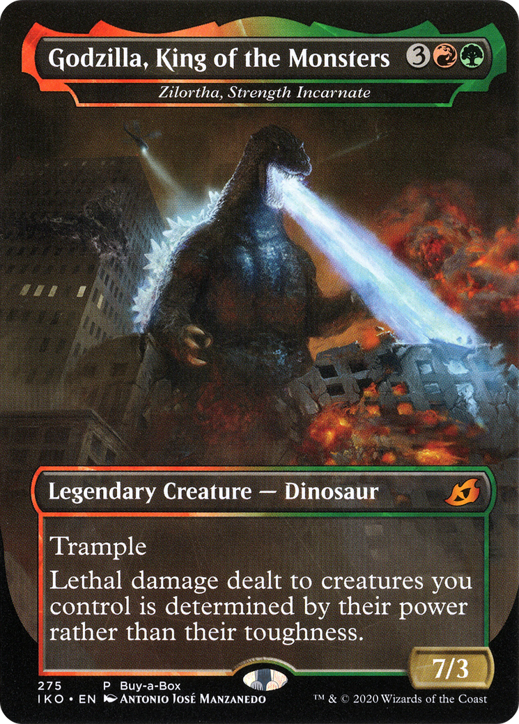 Zilortha, Strength Incarnate (BABP-275) [Ikoria: Lair of Behemoths] / Godzilla, King of the Monsters (Borderless)