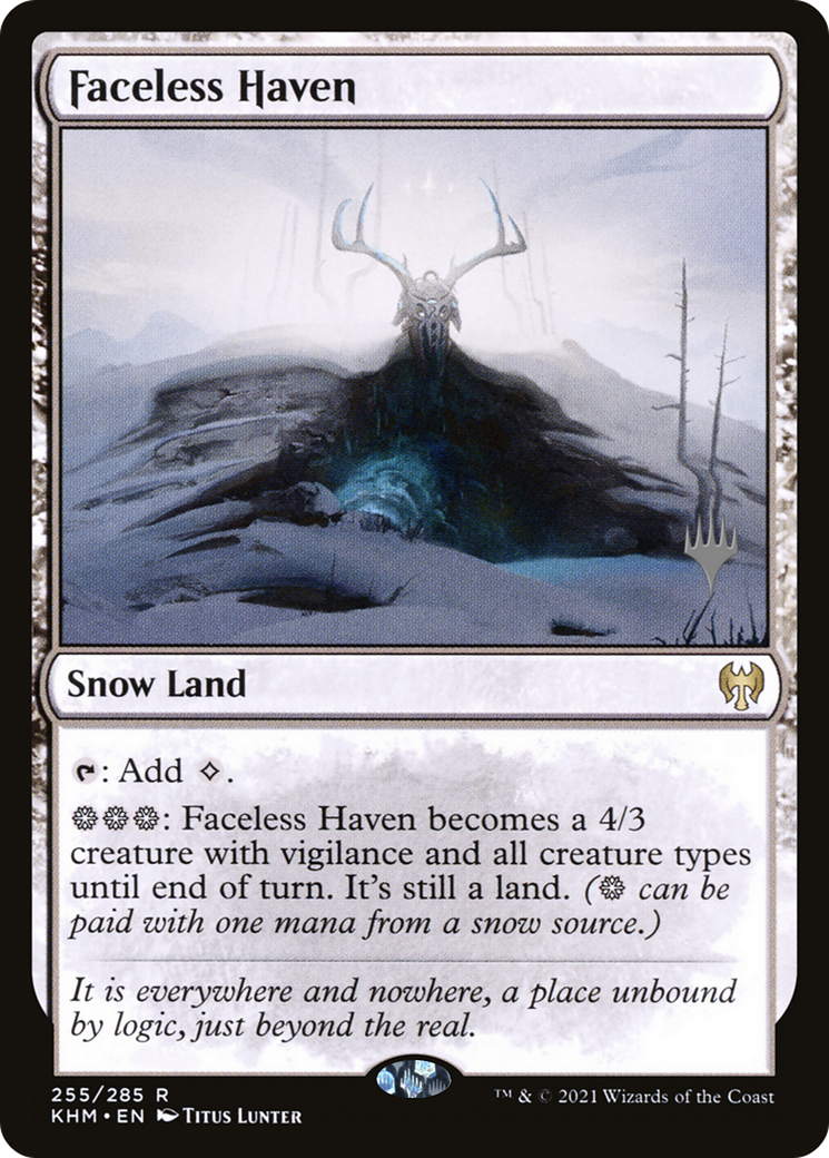 Faceless Haven (PPKHM-255P) [Kaldheim Promos]: (snow)