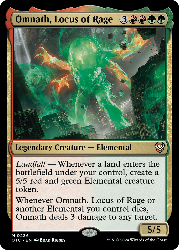 Omnath, Locus of Rage (OTC-236) [Outlaws of Thunder Junction Commander]