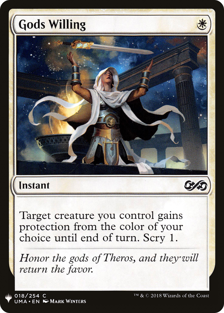 Gods Willing (LIST-UMA-18) [The List]