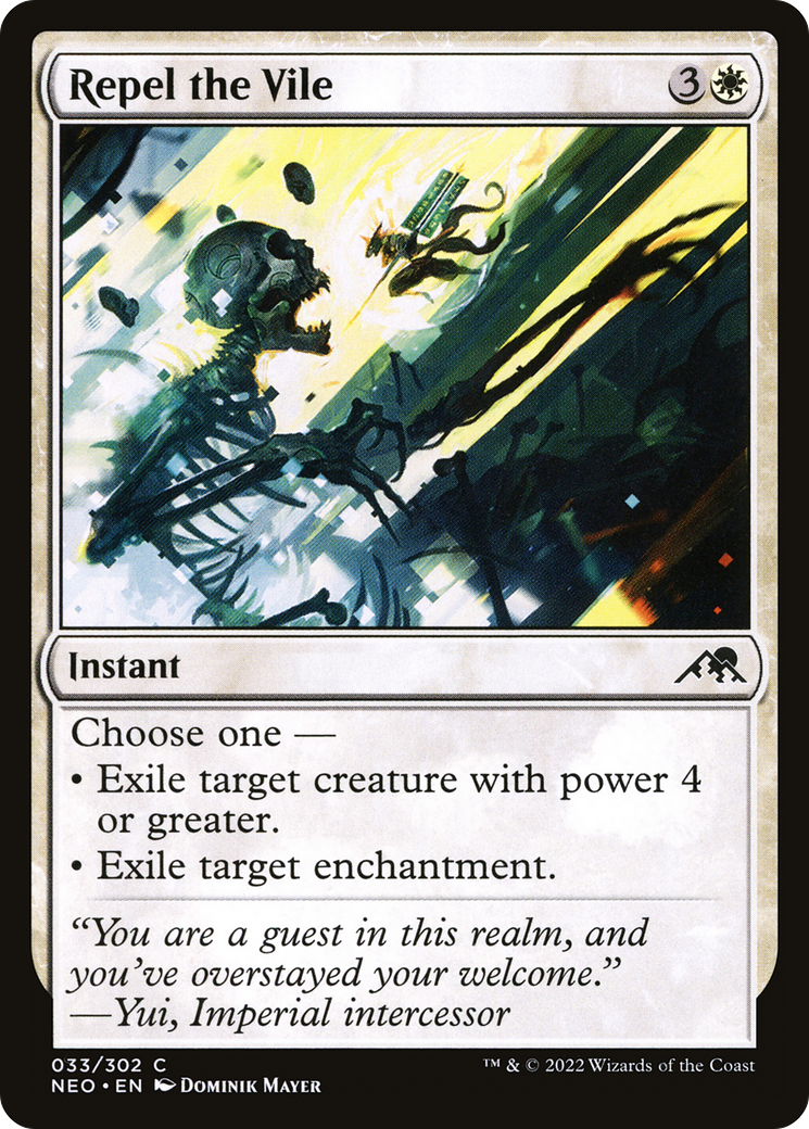 Repel the Vile (NEO-033) [Kamigawa: Neon Dynasty]