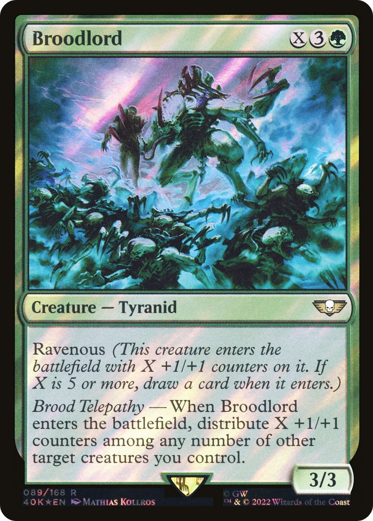 Broodlord (Surge Foil) (40K-089) [Warhammer 40,000 Commander] Foil