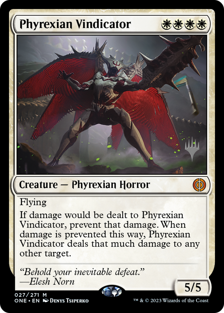 Phyrexian Vindicator (PPONE-27P) [Phyrexia: All Will Be One Promos] Foil