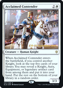 Acclaimed Contender (PRE-01S) [Throne of Eldraine Promos] Foil