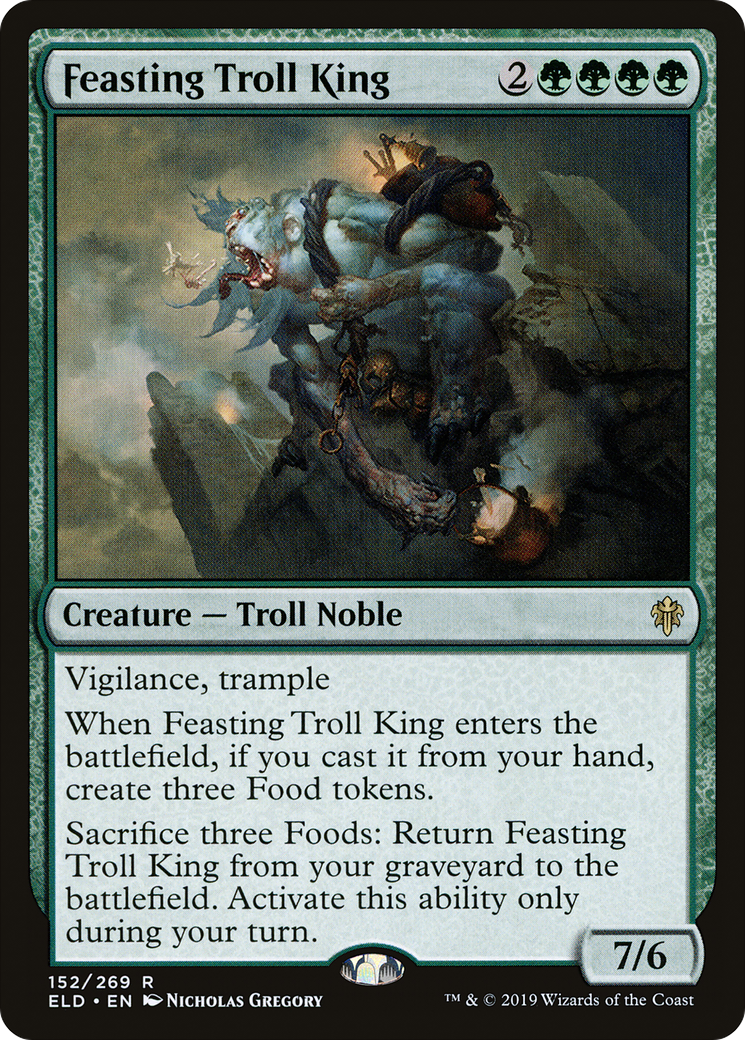 Feasting Troll King (ELD-152) [Throne of Eldraine] Foil