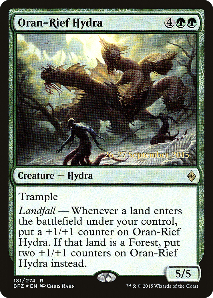 Oran-Rief Hydra (PRE-181S) [Battle for Zendikar Promos] Foil
