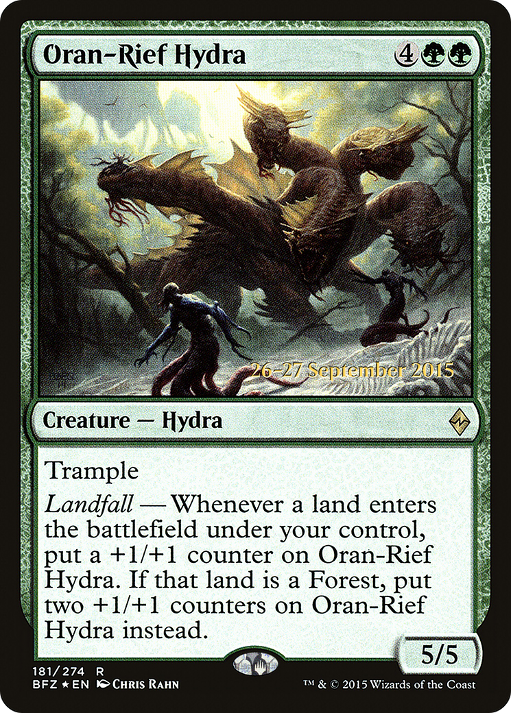Oran-Rief Hydra (PRE-181S) [Battle for Zendikar Promos] Foil