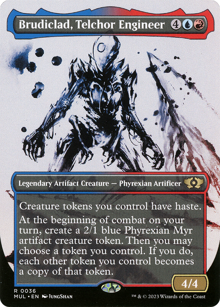 Brudiclad, Telchor Engineer (MUL-036) [Multiverse Legends]: (Showcase) (Borderless) Foil
