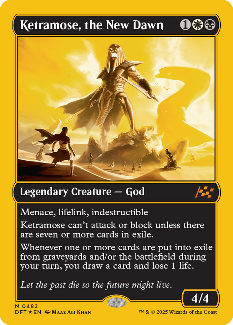 Ketramose, the New Dawn (DFT-482) [Aetherdrift] Foil