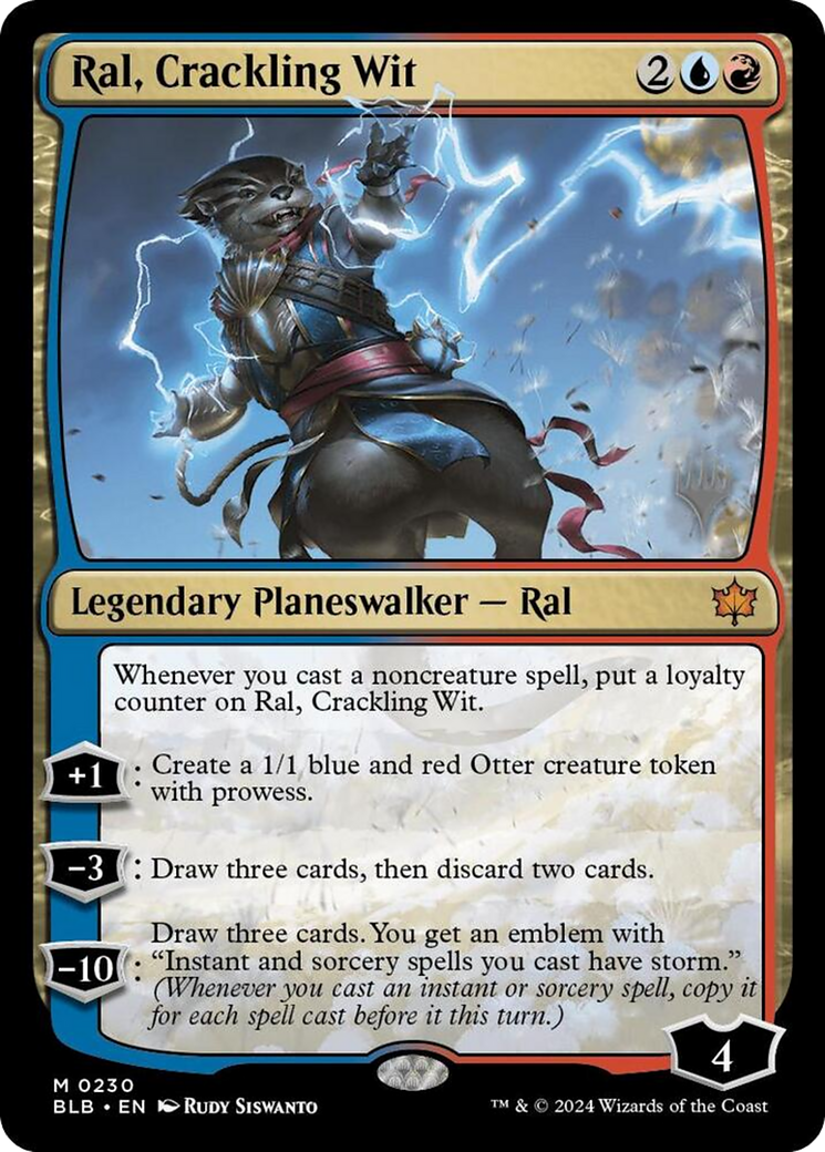 Ral, Crackling Wit (PPBLB-230P) [Bloomburrow Promos] Foil