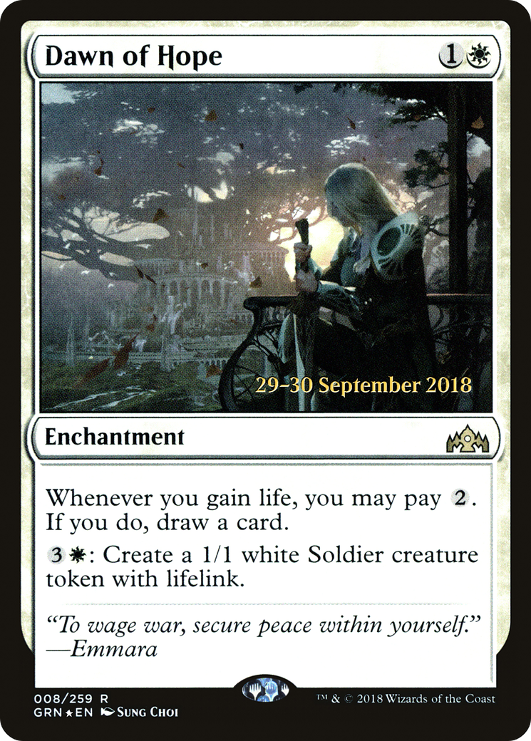 Dawn of Hope (PRE-08S) [Guilds of Ravnica Promos] Foil