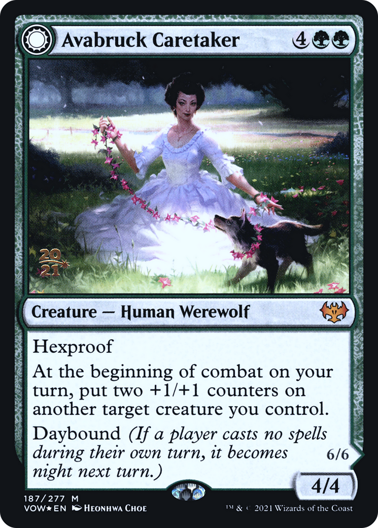 Avabruck Caretaker (PRE-187) [Innistrad: Crimson Vow Promos] Foil