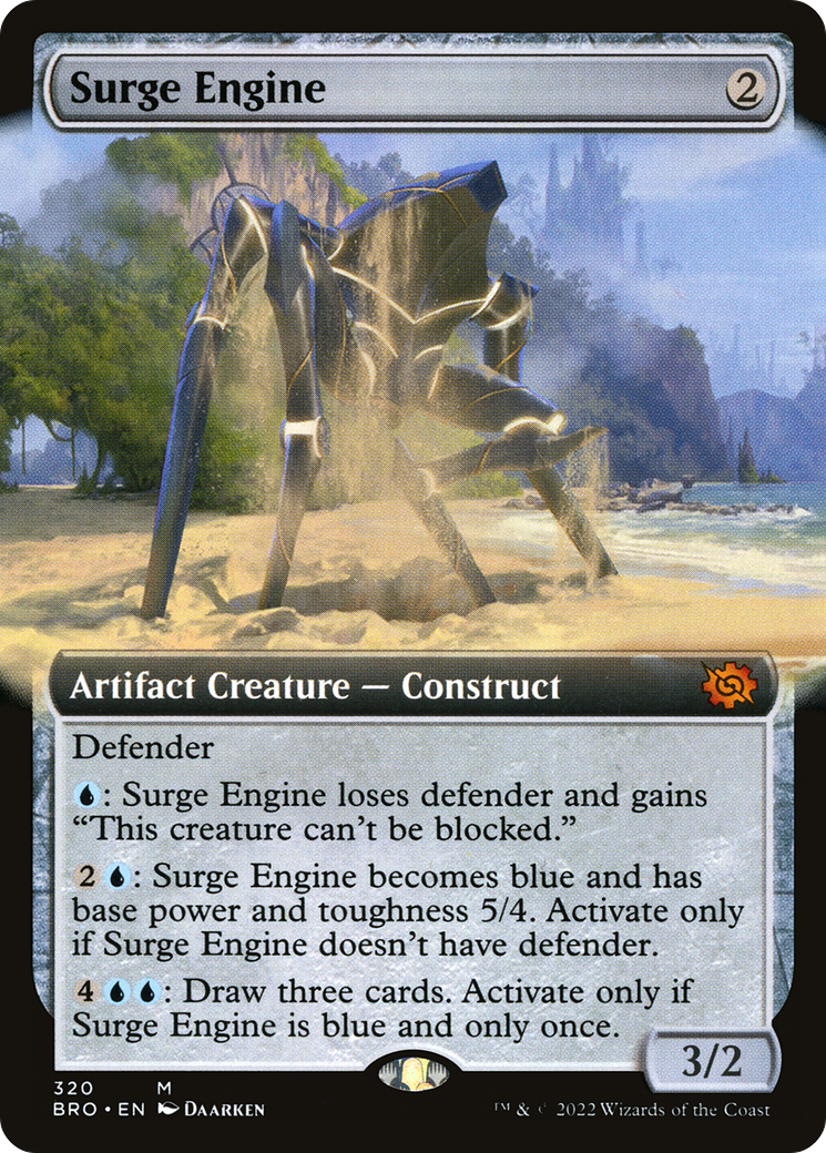 Surge Engine (BRO-320) [The Brothers' War]: (Extended Art)