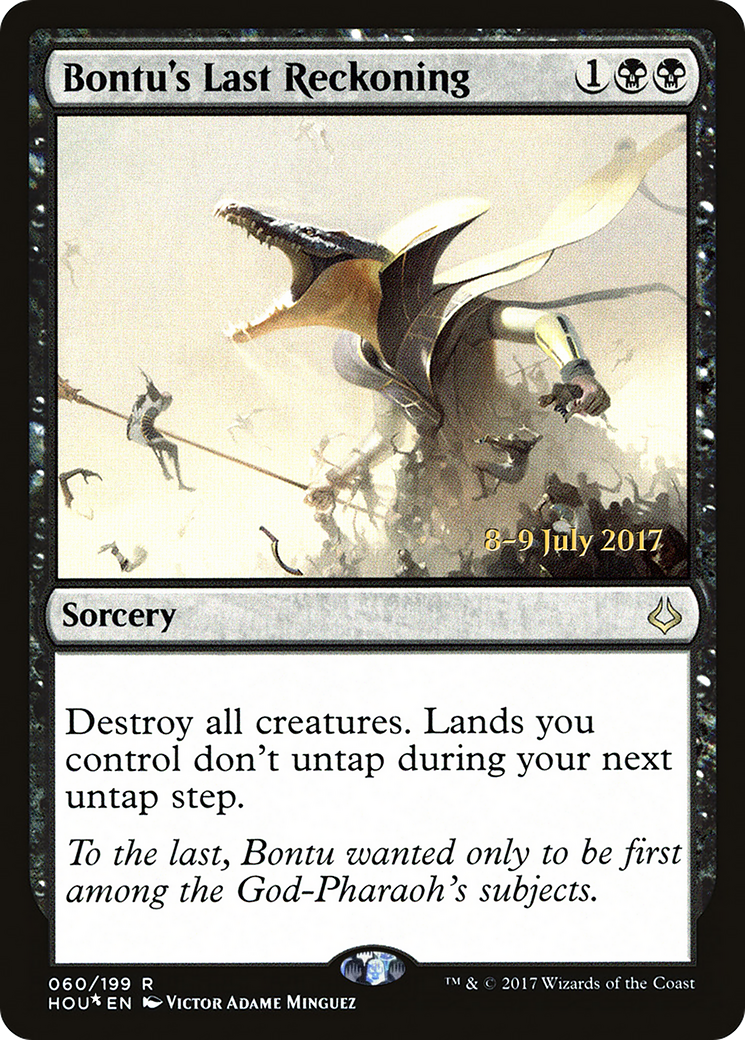 Bontu's Last Reckoning (PRE-60S) [Hour of Devastation Promos] Foil