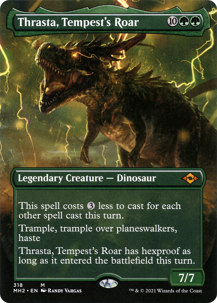 Thrasta, Tempest's Roar (Borderless) (MH2-318) (Borderless) [Modern Horizons 2]