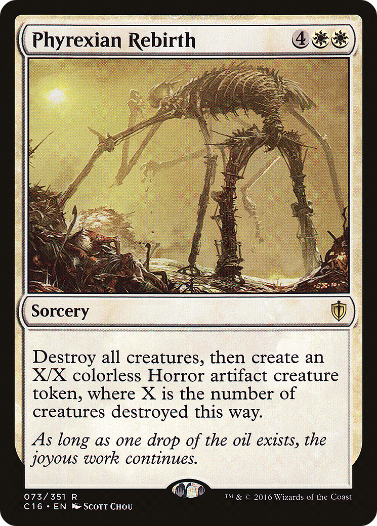 Phyrexian Rebirth (C16-073) [Commander 2016]
