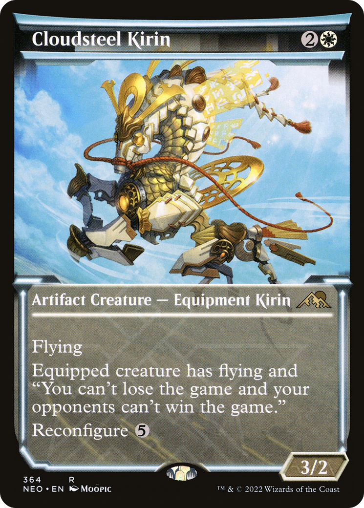 Cloudsteel Kirin (Showcase) (NEO-364) [Kamigawa: Neon Dynasty]