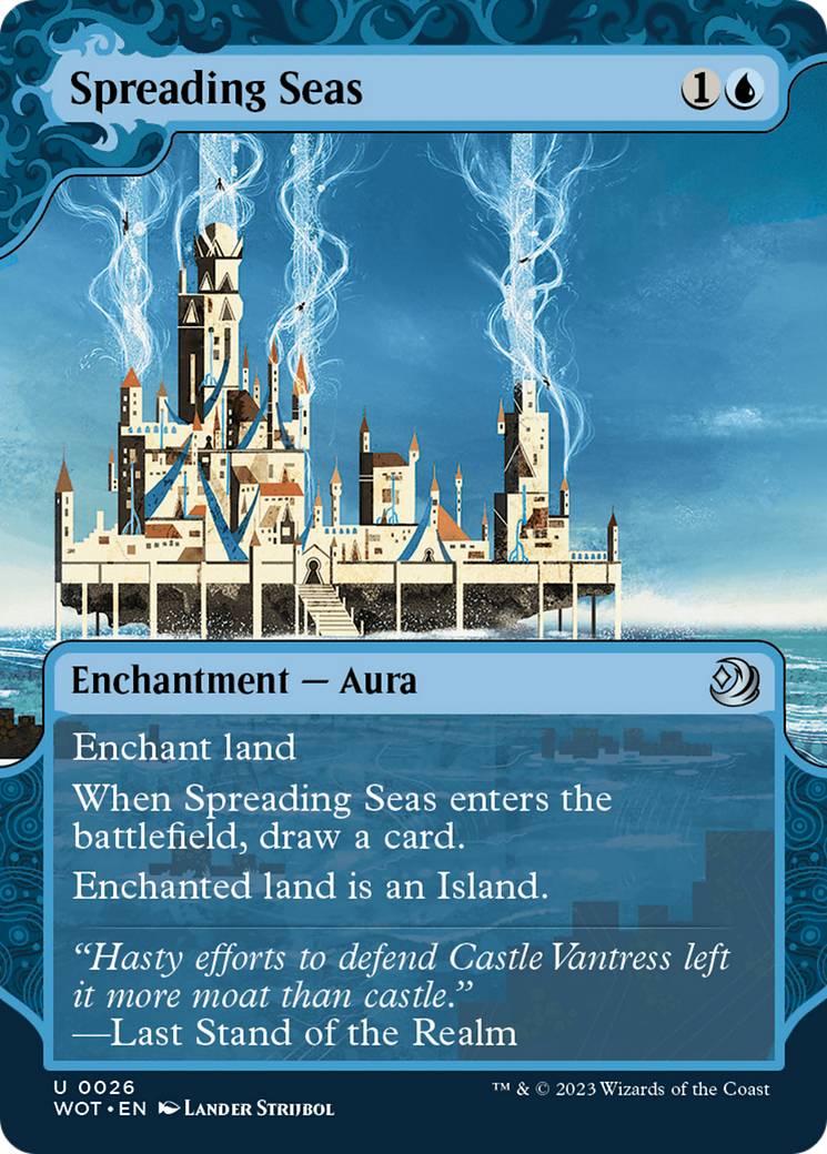 Spreading Seas (WOT-026) [Wilds of Eldraine: Enchanting Tales]: (Showcase) (Borderless)