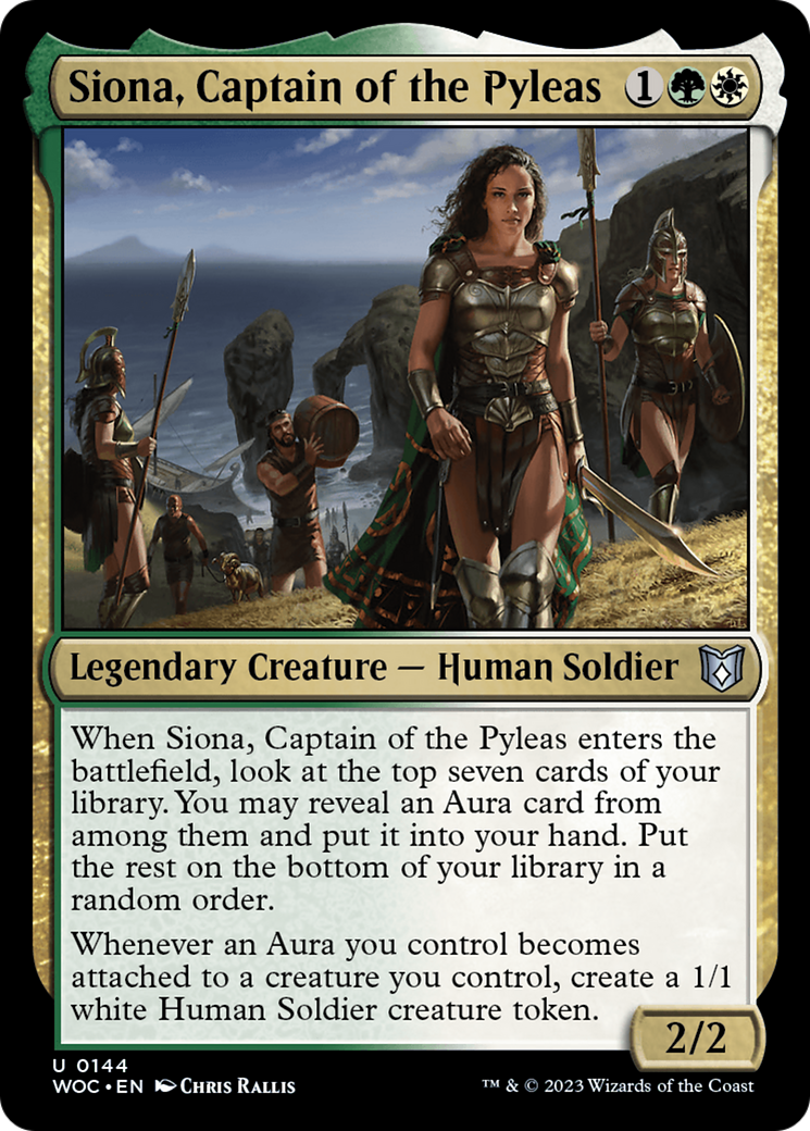 Siona, Captain of the Pyleas (WOC-144) [Wilds of Eldraine Commander]