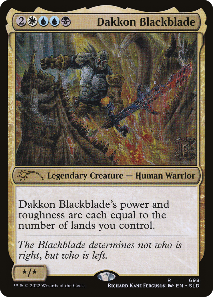 Dakkon Blackblade (SLD-698) [Secret Lair Drop]