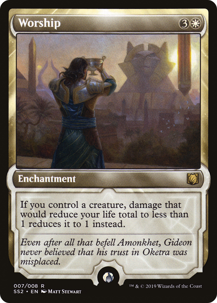 Worship (SS2-007) [Signature Spellbook: Gideon] Foil