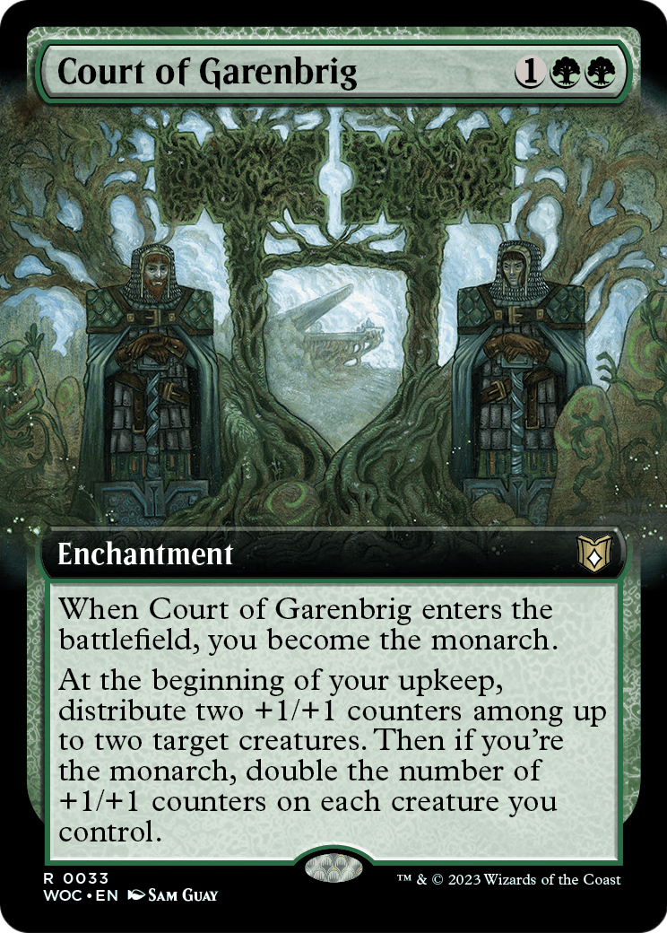 Court of Garenbrig (Extended Art) (WOC-033) [Wilds of Eldraine Commander] Foil