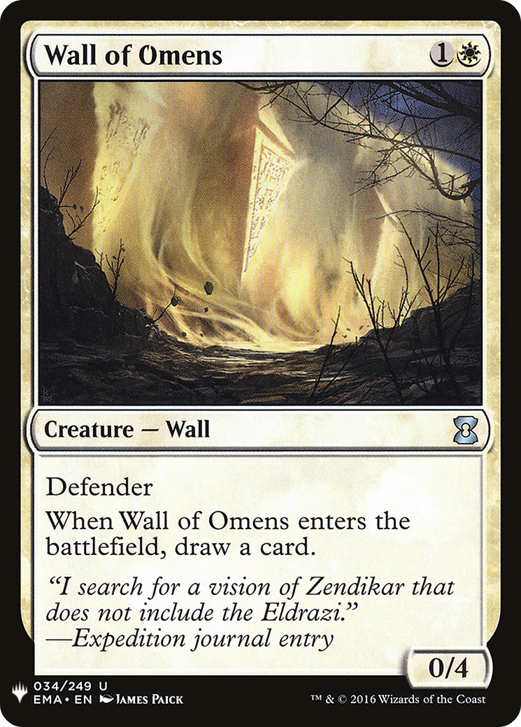 Wall of Omens (EMA) (LIST-EMA-34) [The List]