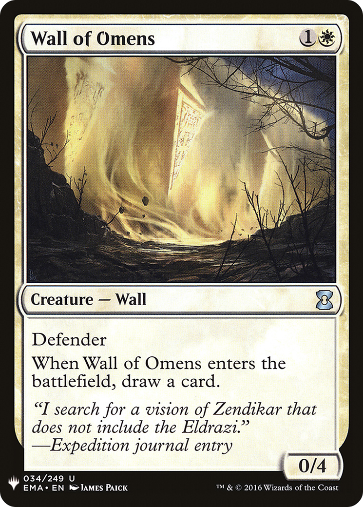 Wall of Omens (LIST-EMA-34) [The List]
