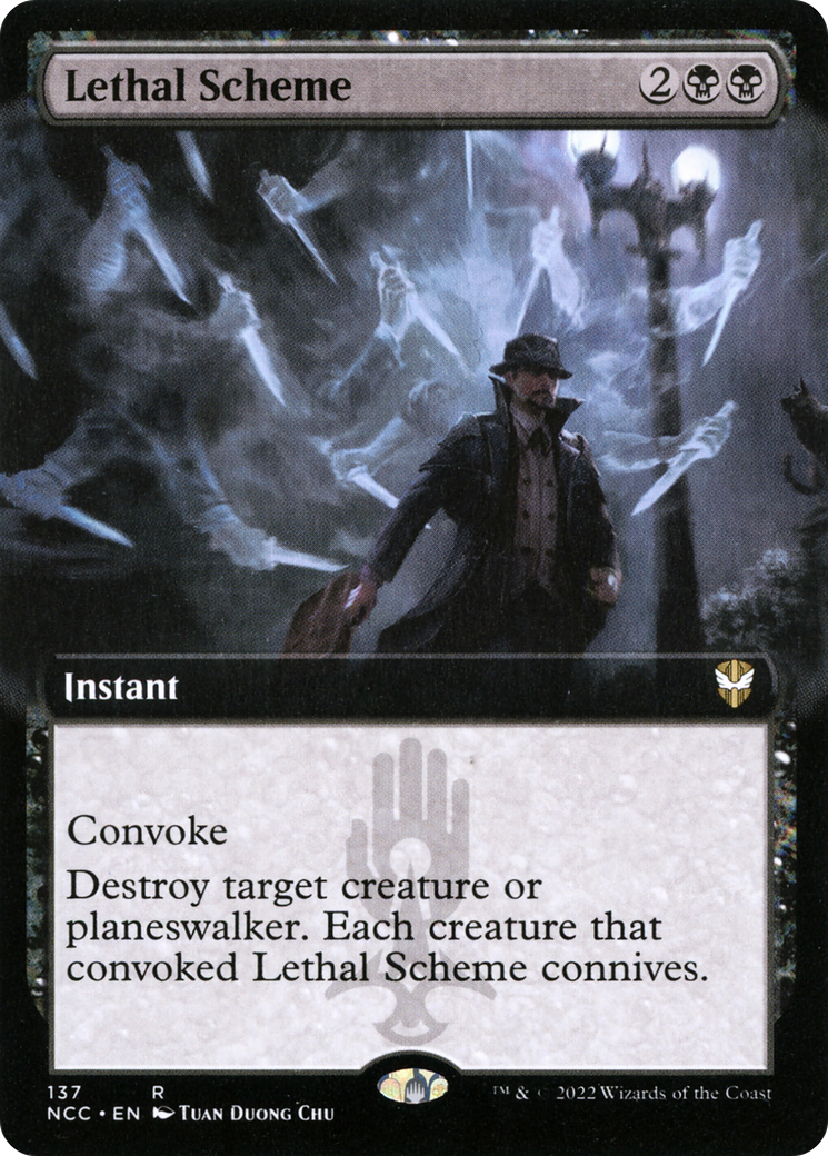 Lethal Scheme (NCC-137) [New Capenna Commander]: (Extended Art)