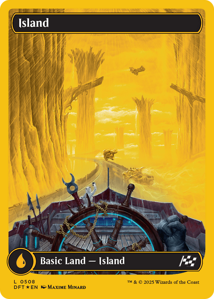 Island (DFT-508) [Aetherdrift]: (Full Art) Foil