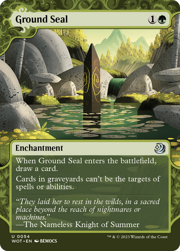 Ground Seal (WOT-054) [Wilds of Eldraine: Enchanting Tales]: (Showcase) (Borderless)