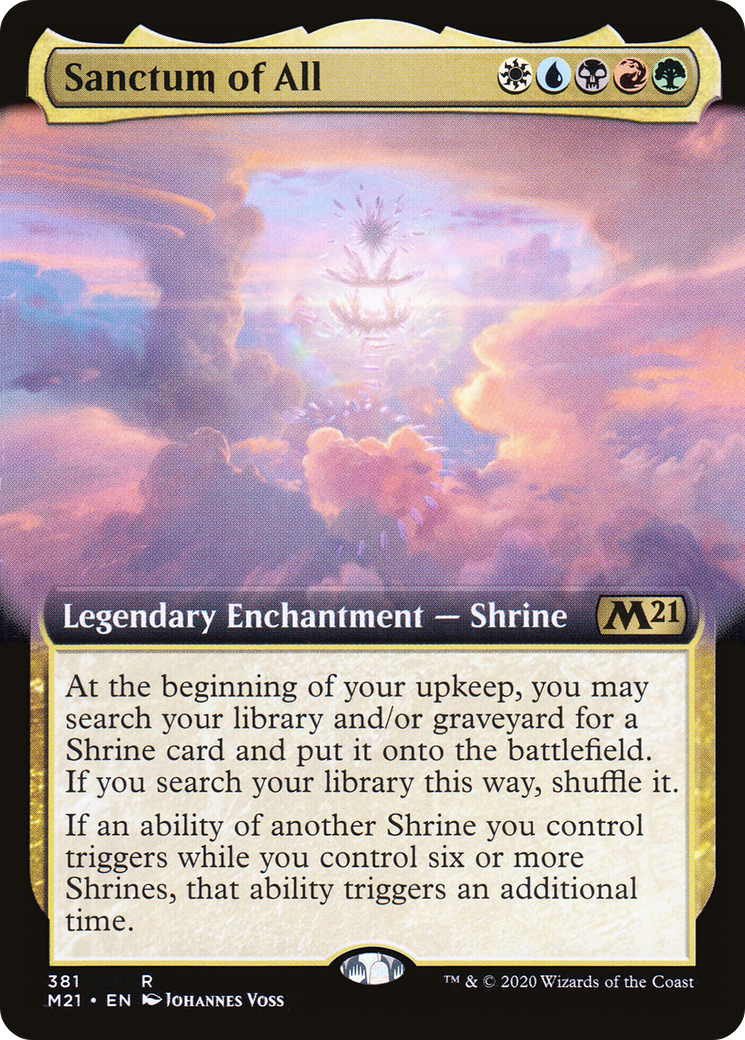 Sanctum of All (Extended Art) (M21-381) [Core Set 2021]