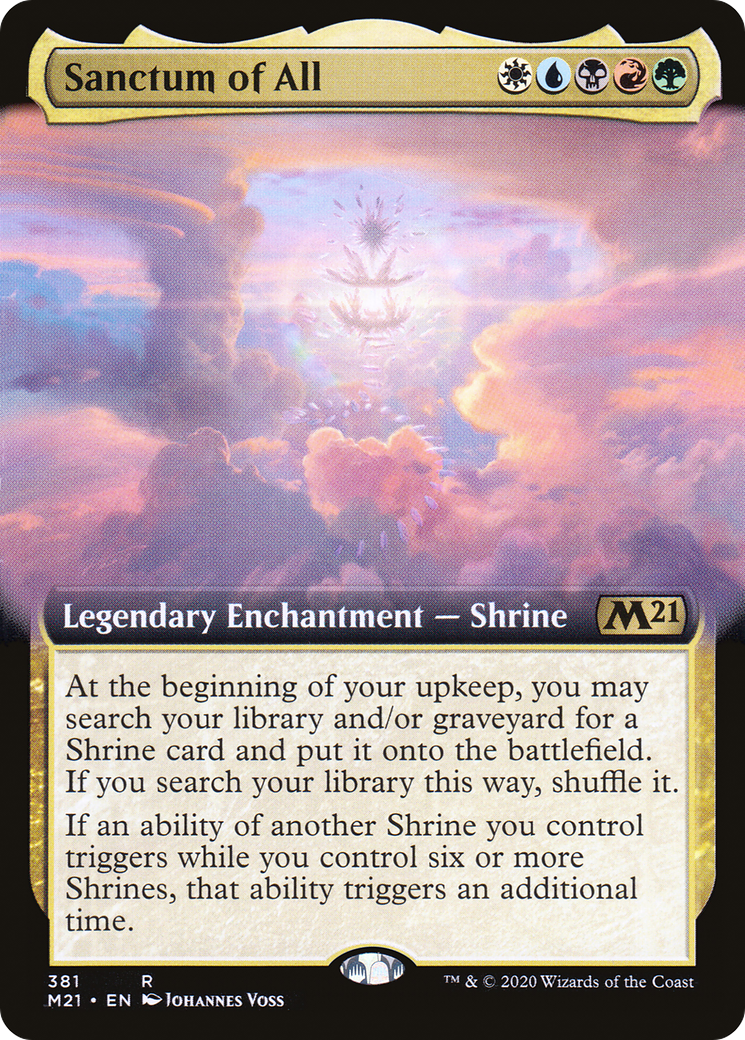 Sanctum of All (M21-381) [Core Set 2021]: (Extended Art) Foil