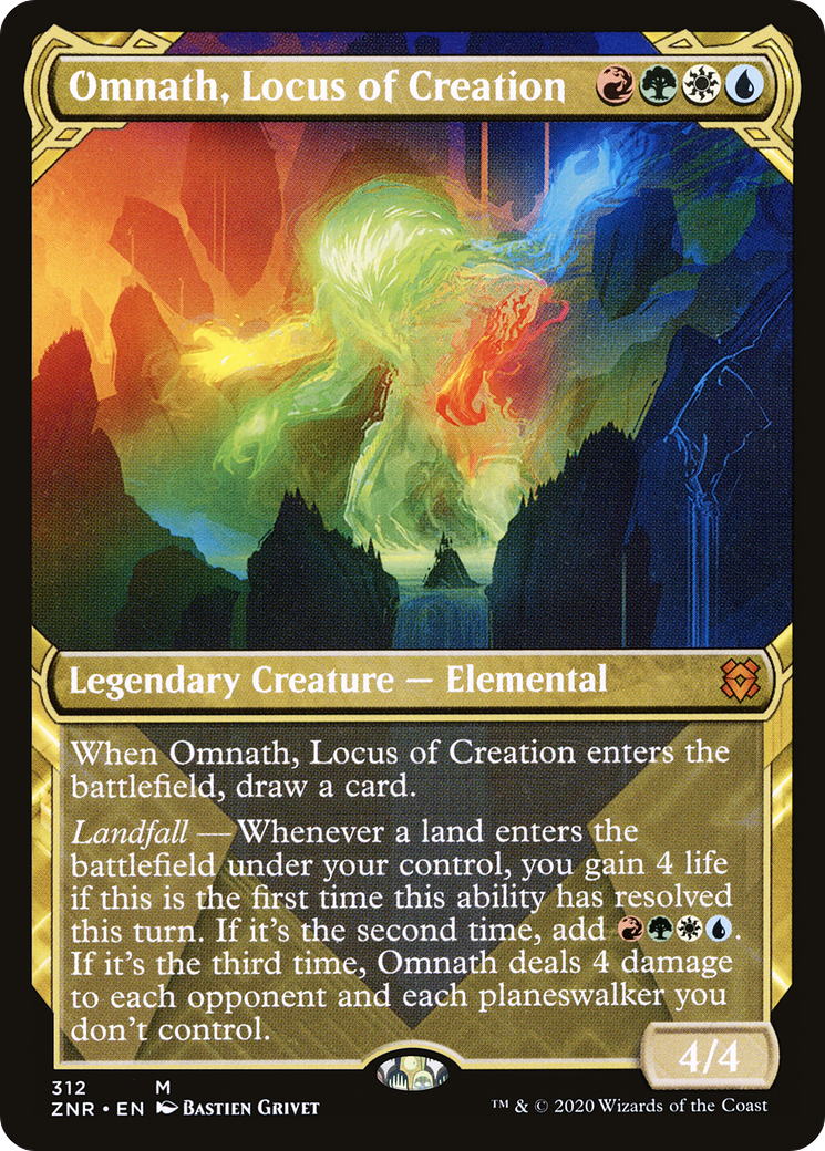 Omnath, Locus of Creation (Showcase) (ZNR-312) [Zendikar Rising]