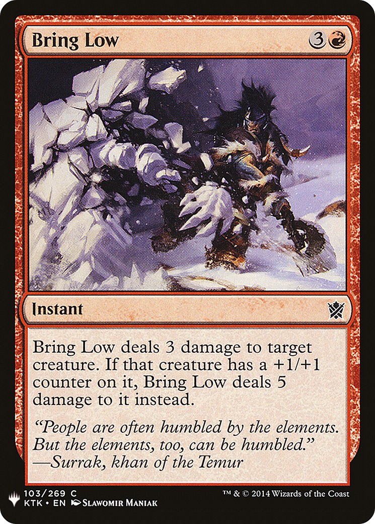 Bring Low (LIST-KTK-103) [The List]