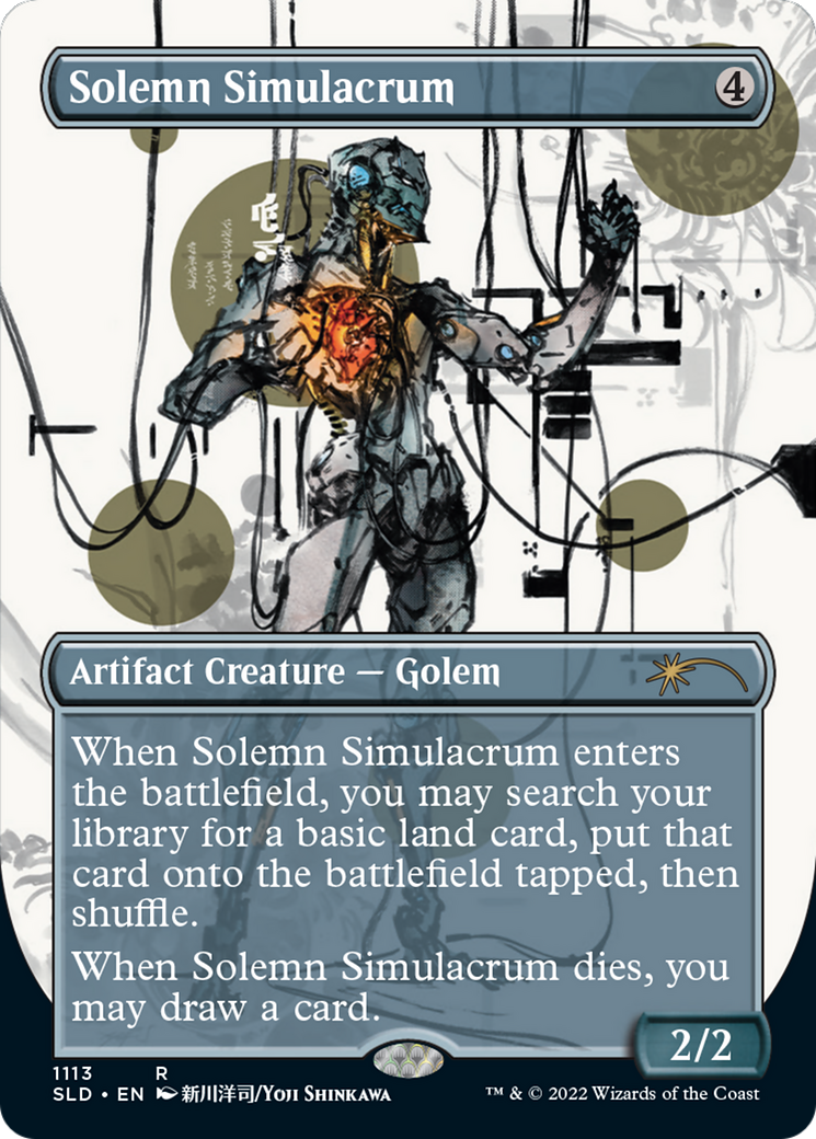 Solemn Simulacrum (SLD-1113) [Secret Lair Drop] (Borderless)