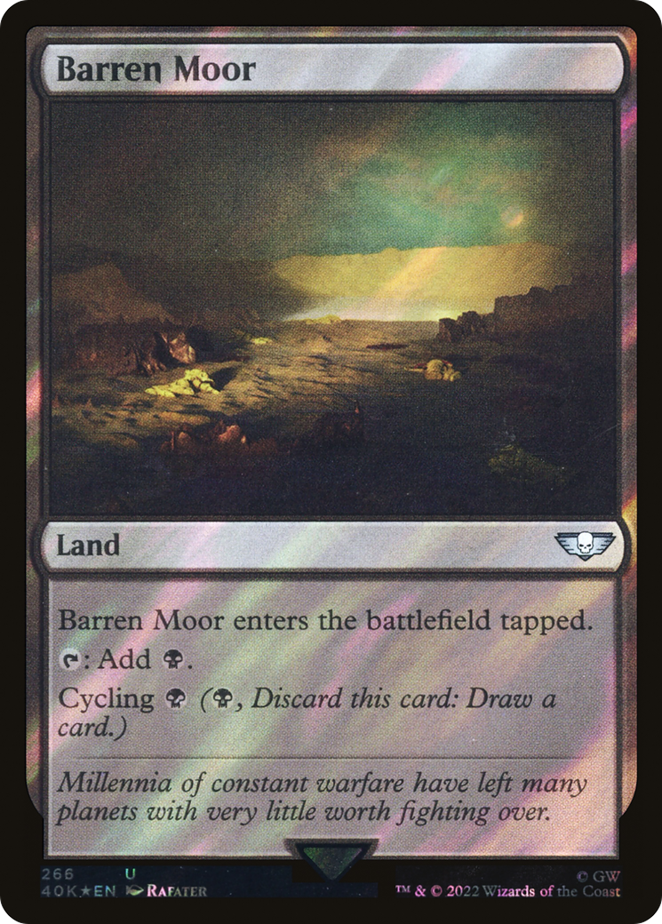 Barren Moor (40K-266★) [Warhammer 40,000 Commander] Foil