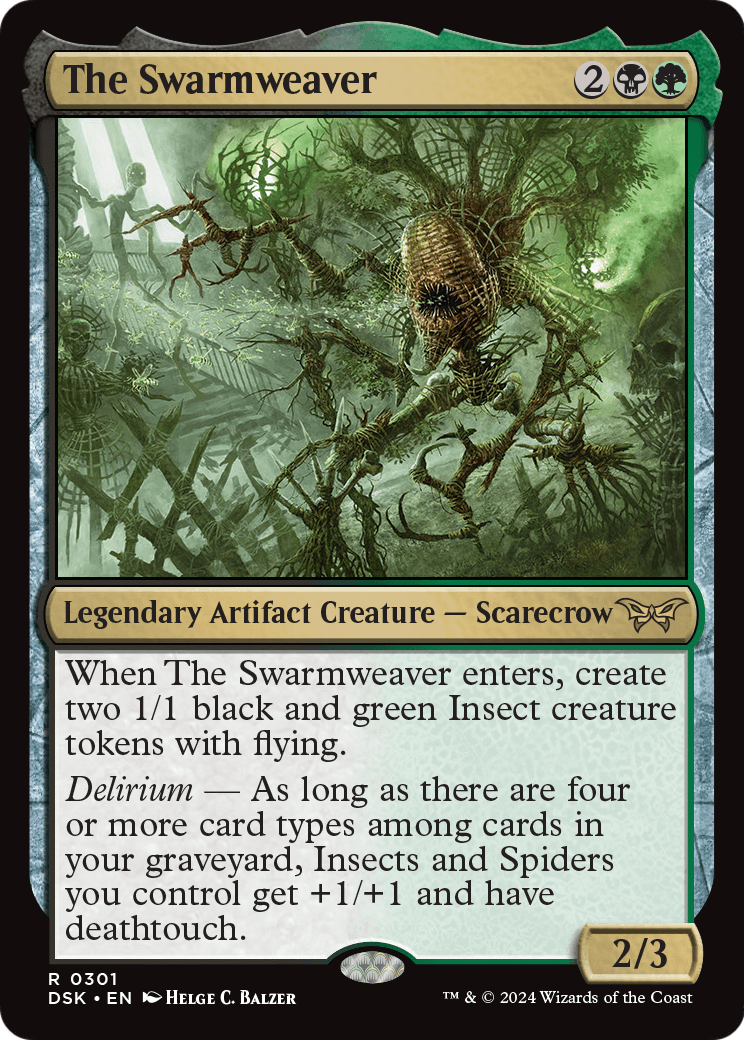 The Swarmweaver (DSK-301) [Duskmourn: House of Horror] Foil