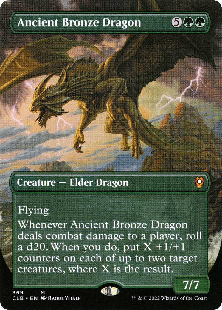Ancient Bronze Dragon (Borderless) (CLB-369) [Commander Legends: Battle for Baldur's Gate]
